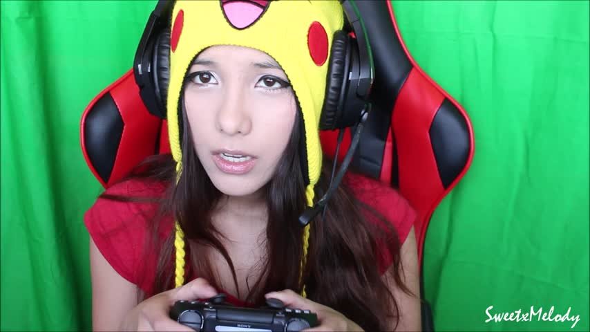 Poster for Manyvids Model - Melodyyuna - Melodyyuna Melody Loses The Game - Sexy Gamer, Vibrator, Asian (Вибратор)