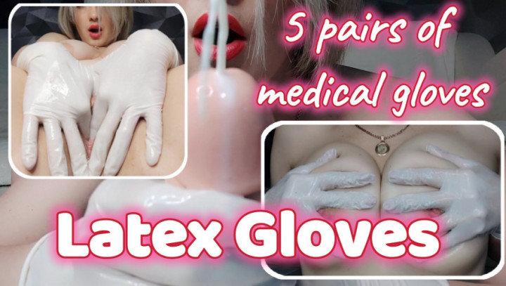 Poster for Manyvids Star - Juliacrown - Medical Gloves Play 5 Pairs Change - Gloves, Latexgloves, Glovedhandjob (Латексные Перчатки)