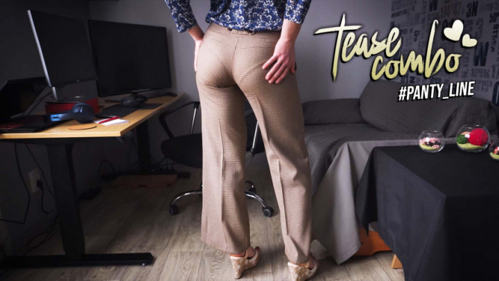 Poster for Secretary Teasing Visible Panty Line In Tight Work Trousers - Teasecombo - Manyvids Model - Tease & Denial, Sfw