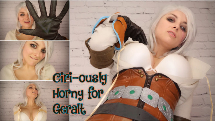 Poster for Ellie Idol - Manyvids Girl - Ciri-Ously Horny For Geralt - October 09, 2020 - Virtual Sex, Cfnm, Pov (Элли Айдол)