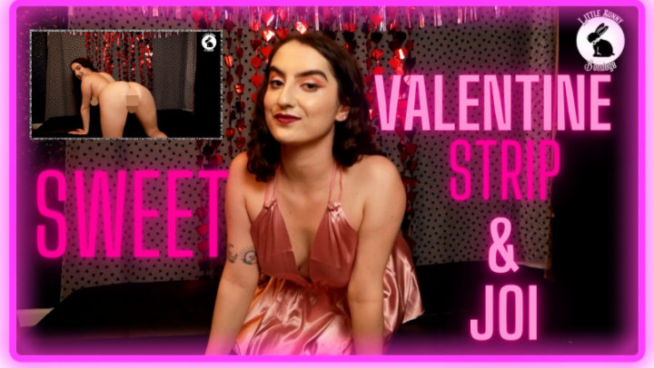 Poster for Valentine'S Striptease And Joi - Feb 15, 2023 - Manyvids Model - Littlebunnyb - Masturbation Encouragement, Valentine’S Day, Lace/Lingerie (День Святого Валентина)