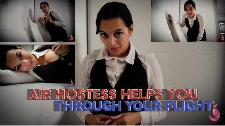 Poster for Air Hostess Helps You Through Your Flight - Manyvids Girl - Summer Fox - Flying, Virtual Sex, Pov Sex (Летняя Лиса Pov Секс)