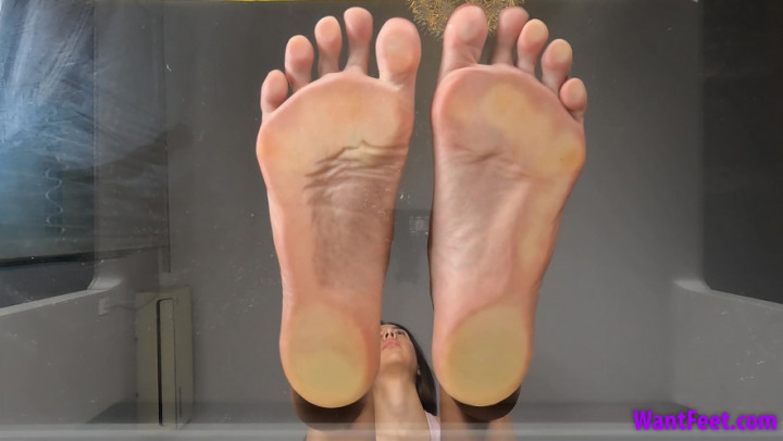 Poster for Wantfeet - Clips4Sale Production - Large Soles On Glass - Giantess, Soles, Sfw (Великанша)