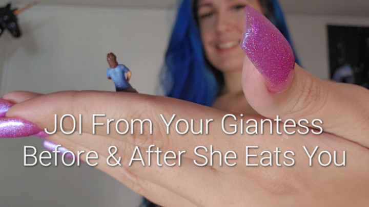 Poster for Joi From A Giantess Before And After She Eats You - Manyvids Model - Freya Reign - Goddessworship, Femdom (Фрея Рейн Фемдом)