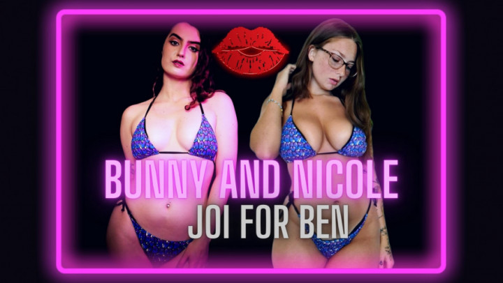 Poster for Littlebunnyb - Bunny And Nicole: Joi For Ben - August 18, 2023 - Manyvids Model - Small Tits, Jerk Off Instruction (Маленькие Сиськи)