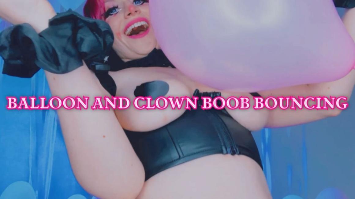 Poster for Balloon And Clown Boob Bouncing - Manyvids Star - Starry Yume - Jumping, Boob Bouncing, Bouncing Boobs (Звездная Юмэ Прыгающая Грудь)