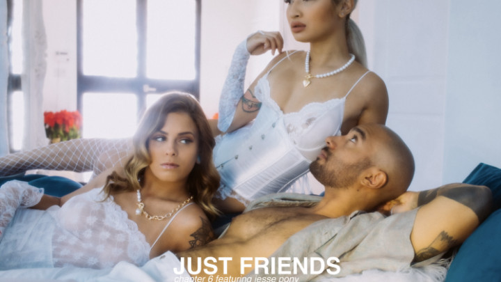 Poster for Manyvids Star - Avery Black - Just Friends Threesome With Jesse Pony - Boygirlgirl, Realcouple, Threesome (Эйвери Блэк Секс Втроем)