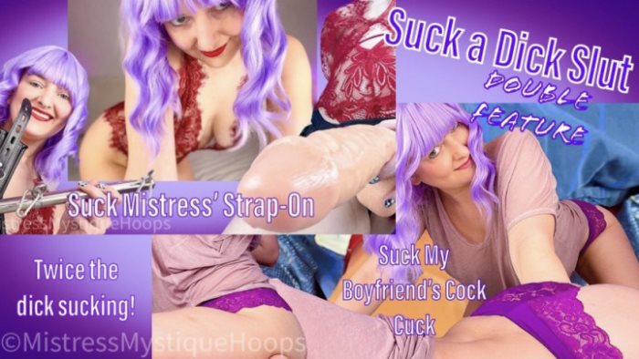 Poster for Clips4Sale Production - Mistressmystique - Suck A Dick Slut Double Feature - Makemebi, Strapon (Страпон)