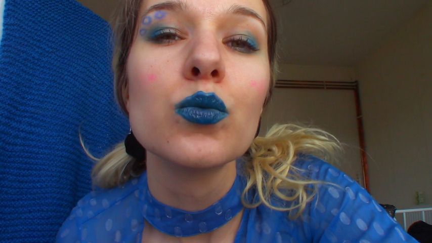 Poster for Goddess Vanessa - Alien Blue Kiss Mesmer Joe - Manyvids Girl - Masturbation Encouragement, Kissing (Богиня Ванесса Поцелуй)