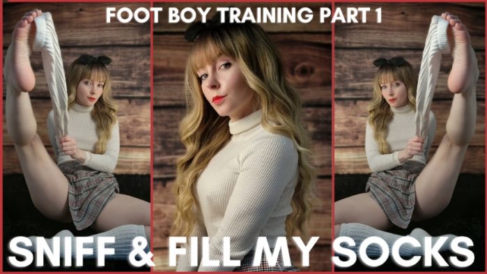Poster for Thetinyfeettreat - Foot Boy Training Part 1 - Sniff And Fill My Socks - Clips4Sale Creator - Feetjoi, Socks, Socksmelling (Солодование В Носках)