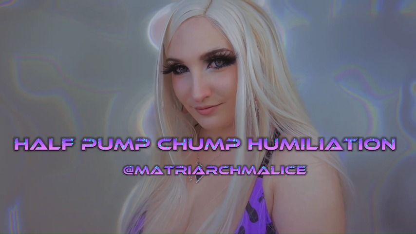 Poster for Loser Porn: Half Pump Chump Humiliation - April 24, 2023 - Missxxcharlotte - Manyvids Model - Brat Girls, Goddess Worship (Грубиянки)