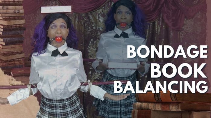 Poster for Bondage Book Balancing - Cupcake Sinclair - Clips4Sale Creator - Bondage, Schooluniform, Ballgagged (Кекс Синклер Школьная Форма)