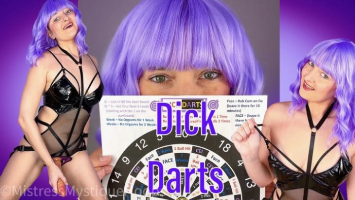 Poster for Dick Darts - Femdom Joi Game - Clips4Sale Girl - Mistressmystique - Orgasmcontrol, Masturbationgames (Мастурбационные Игры)