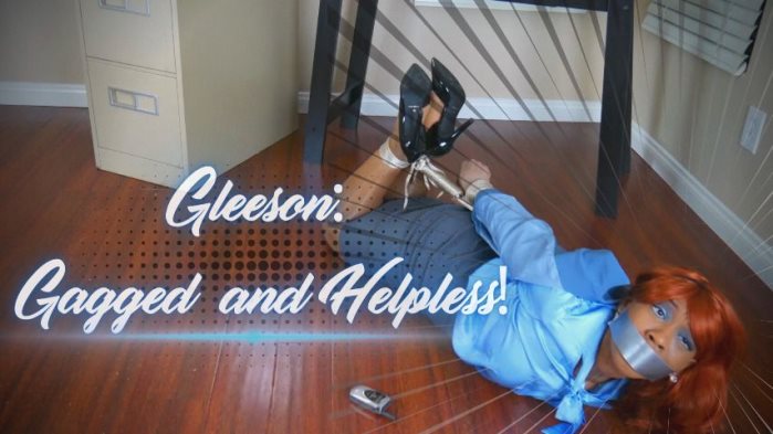 Poster for Gleeson: Gagged And Helpless - Cupcake Sinclair - Clips4Sale Production - Struggling, Cosplay, Bondage (Кекс Синклер Борьба)