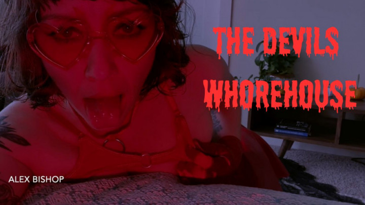 Poster for The Devils Whorehouse - October 27, 2023 - Alex Bishop - Manyvids Star - Pov Sex, Halloween, Goth (Алекс Бишоп Хэллоуин)