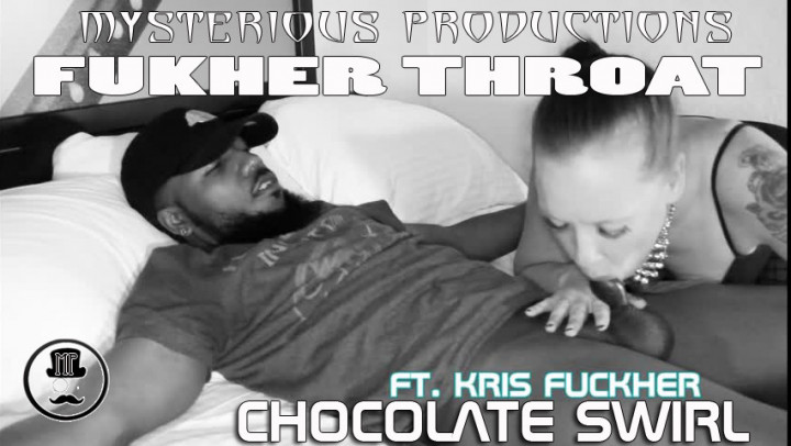 Poster for Manyvids Star - Fuck Her Throat - Chocolate Swirl - March 02, 2018 - Mysterious Prod - Deepthroat, Interracial, Blowjob (Межрасовый)