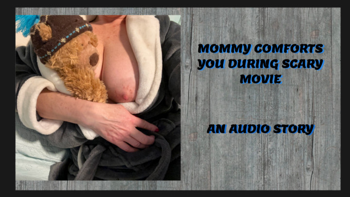 Poster for Audio Story-Mommy Holds You/Scary Movie - Apr 7, 2023 - Tabithaxxx - Manyvids Girl - Watching Movies, Story Telling (Рассказывание Историй)