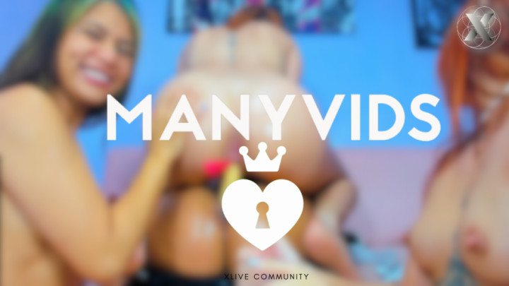 Poster for Manyvids Model - Whores Destroy Their Ovaries With Adildo - Xlivestudio - Doublepenetration, Latina