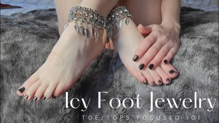 Poster for Thetinyfeettreat - Clips4Sale Star - Icy Foot Jewelry - Toe And Tops Focus - Toenailpolish, Feetjoi (Footjoi)
