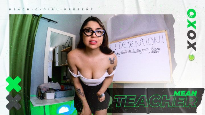 Poster for Peachganjagirl - Im The Mean Teacher - August 23, 2022 - Manyvids Girl - Creampie, Teacher, Ass Fetish (Учитель)