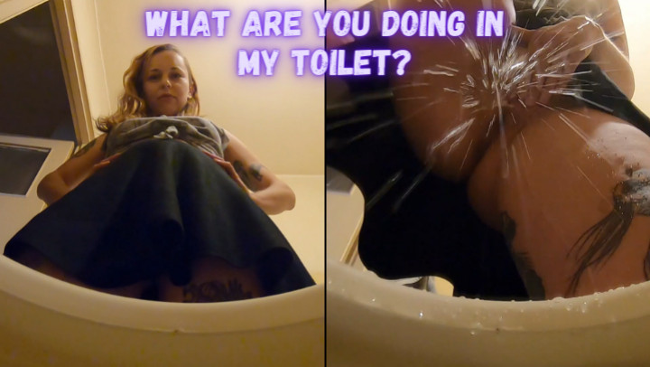 Poster for Aimeewavesxxx - Manyvids Girl - Aimeewavesxxx What Are You Doing In My Toilet - Giantess, Toilet Fetish, Giants (Великанша)