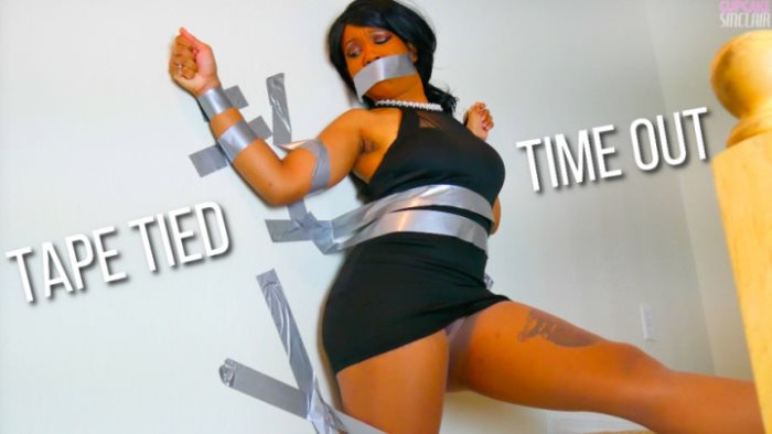 Poster for Clips4Sale Star - Tape Tied Time Out - Cupcake Sinclair - Struggling, Tapebondage, Gagtalk (Кекс Синклер Борьба)