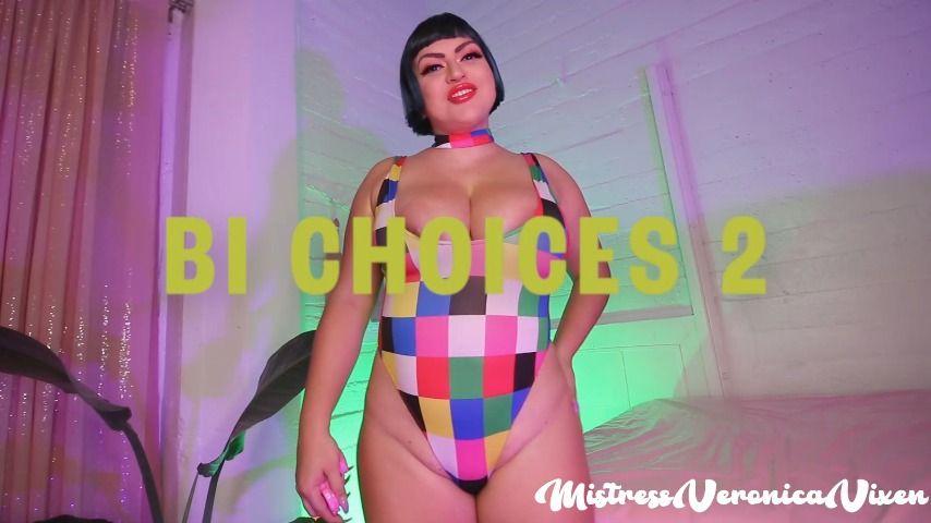 Poster for Bi Choices 2 - March 13, 2021 - Mistressveronicavixn - Manyvids Star - Bi Curious, Make Me Bi, Gay Humiliation (Хозяйкавероникавиксн Сделай Меня Би)