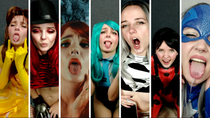 Poster for Manyvids Girl - Ahegao Face Cosplay Compilation Vol.3 - Jan 31, 2022 - Lil Cosplay Slut - Cosplay, Teens (18+) (Лил Косплей Шлюха Косплей)