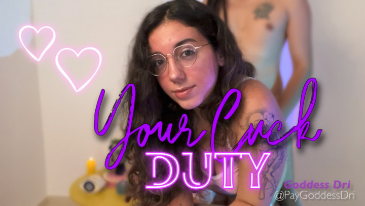 Poster for Goddessdri - Your Cuck Duty - Manyvids Girl - Sensual Domination, Goddess Worship, Face Fetish (Фетиш Лица)