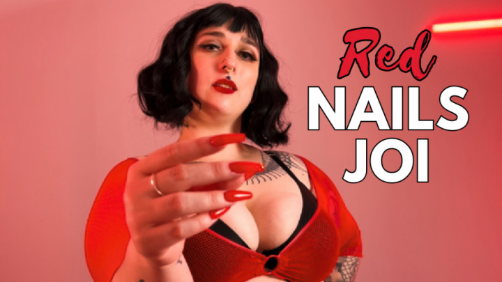 Poster for Manyvids Model - Goddessglutton - Finger Snapping Long Red Nails Joi - Finger Nail Fetish, Bbw, Joi (Джой)