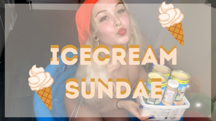 Poster for Manyvids Girl - Hollykitten - Ice Cream Sundae - Sploshing, Humiliationtask (Задача Унижения)