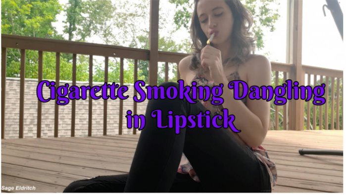 Poster for Clips4Sale Creator - Cigarette Dangling & Smoking In Lipstick - Sage Eldritch - Sfw, Outdoors, Mouthfetish (Мудрец Элдрич)