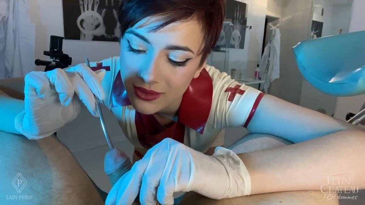 Poster for Manyvids Model - Fchdommes - Dick Sounding By Cruel Nurse Lady Perse - August 25, 2023 - Female Domination, Medical Fetish (Медицинский Фетиш)