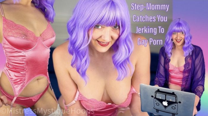 Poster for Clips4Sale Girl - Mistressmystique - Step-Mommy Catches You Jerking To Gay Porn - Imposedbi, Femdompov (Навязанный)