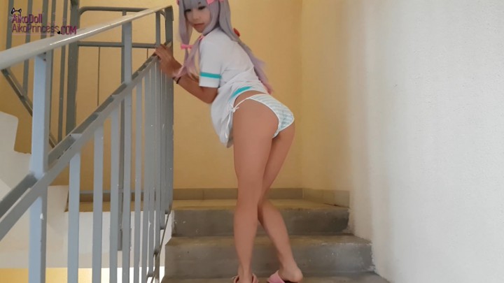 Poster for Izumi Sagiri Gets Out Feet Banana Smash - October 06, 2017 - Aiko Moe - Manyvids Girl - Cosplay, Foot Play (Айко Мо Косплей)