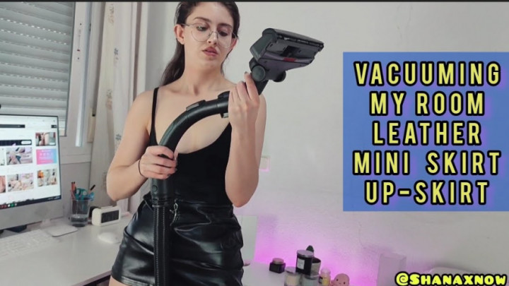 Poster for Leather Upskirt Cleavage Vacuuming Room - Shanaxnow - Manyvids Model - Upskirt, Vacuuming (Шанакснов Пылесос)