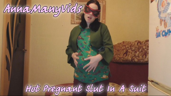 Poster for Annamanyvids - Manyvids Star - Annamanyvids Hot Pregnant Slut In A Suit - Solo Female, Amateur, Pregnant (Беременная)