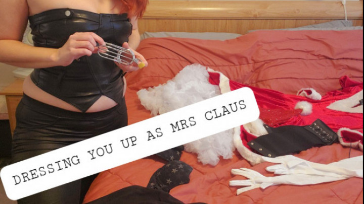 Poster for Alleriamystic - Dressing You Up As Mrs. Claus Pov - December 22, 2020 - Manyvids Girl - Sissy Training, Holiday (Праздник)