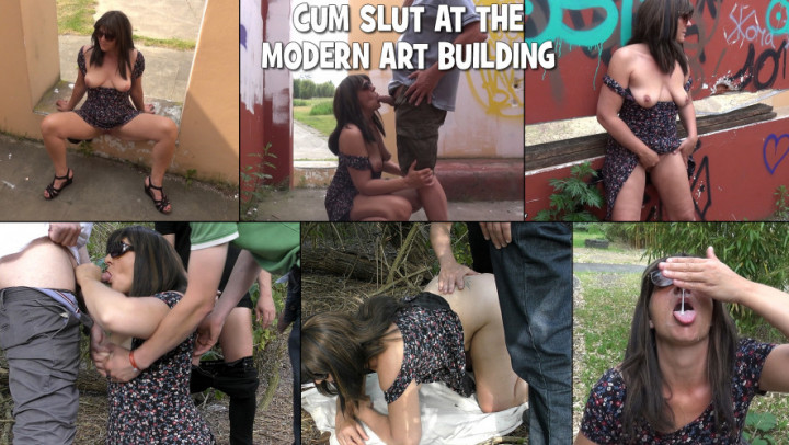 Poster for Cum Slut At The Modern Art Building - Gangbangwife - Manyvids Girl - Public Blowjob, Cum Swallowers (Жена Бандита Публичный Минет)