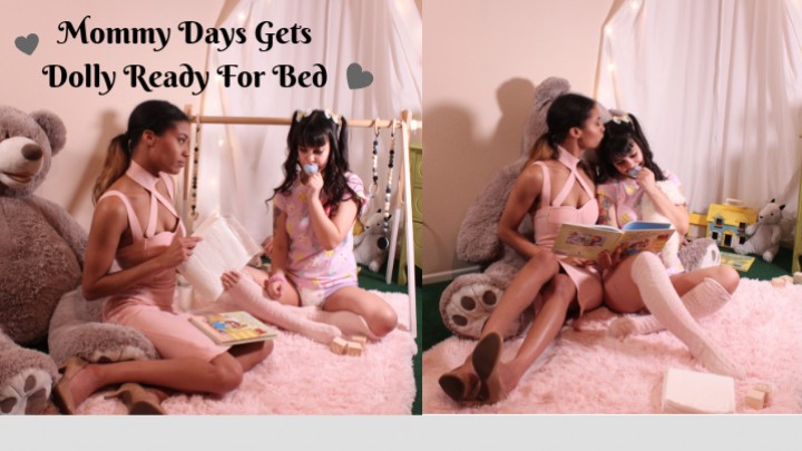 Poster for Manyvids Model - Dearestdoll Mommy Days Gets Dolly Ready For Bed - Dearestdoll - Mommy Roleplay, Diaper Fetish (Ролевая Игра С Мамой)