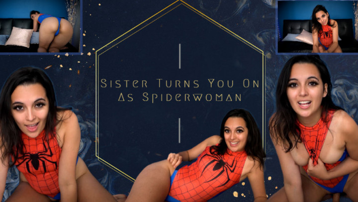 Poster for Manyvids Model - Summer Fox - Sister Turns You On As Spiderwoman - Pov Sex, Superheroines, Sisters (Летняя Лиса Супергероини)