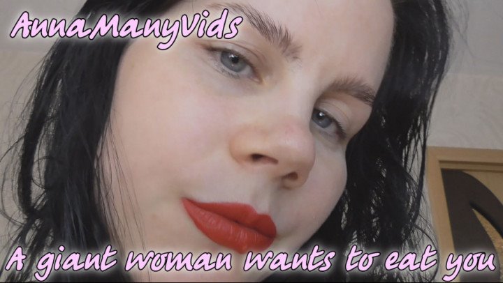 Poster for Manyvids Model - Annamanyvids A Giant Woman Wants To Eat You - Annamanyvids - Giantess, Pov