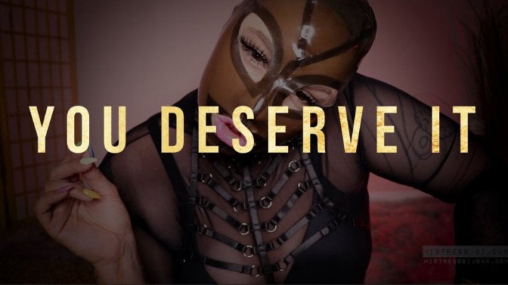 Poster for Mistressbijoux - Mistressbijoux You Deserve It - Manyvids Model - Humiliation, Blackmail Fantasy, Femdom Pov (Шантажистская Фантазия)