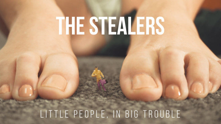 Poster for Sashacurves - Manyvids Model - The Stealers: Little People In Big Trouble - July 31, 2023 - Vore, Foot Stomps (Топот Ног)