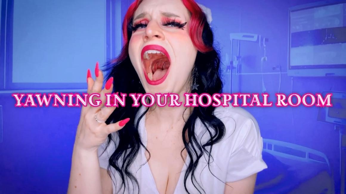 Poster for Starry Yume - Yawning In Your Hospital Room - Manyvids Star - Nurse, Tongue Fetish (Звездная Юмэ Медсестра)