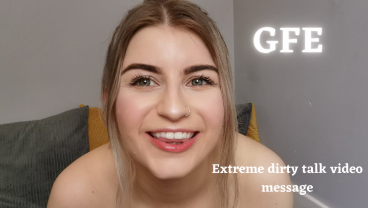 Poster for Manyvids Model - Gfe: Extreme Dirty Talk Video Message - Isla White - Big Tits, Dirty Talking, Kink (Исла Уайт Большие Сиськи)