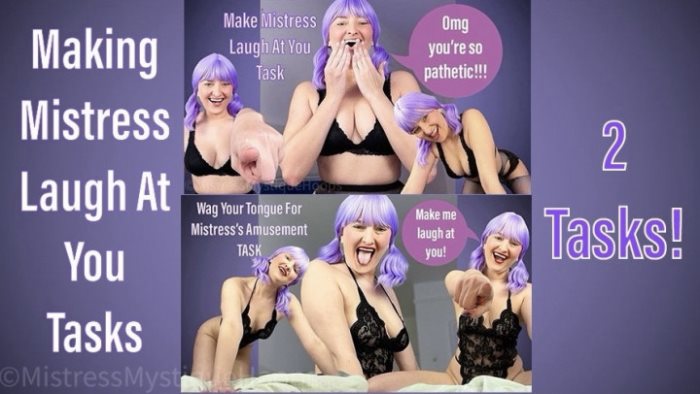 Poster for Mistressmystique - Clips4Sale Star - Making Mistress Laugh At You Tasks - Femdom Pov - Humiliationtask, Femaledomination, Submissivetask (Задача Унижения)