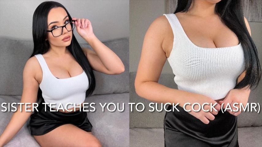 Poster for Manyvids Model - Mia Jocelyn - Sister Teaches You To Suck Cock Asmr - Facials, Eye Glasses (Миа Джослин Очки Для Зрения)