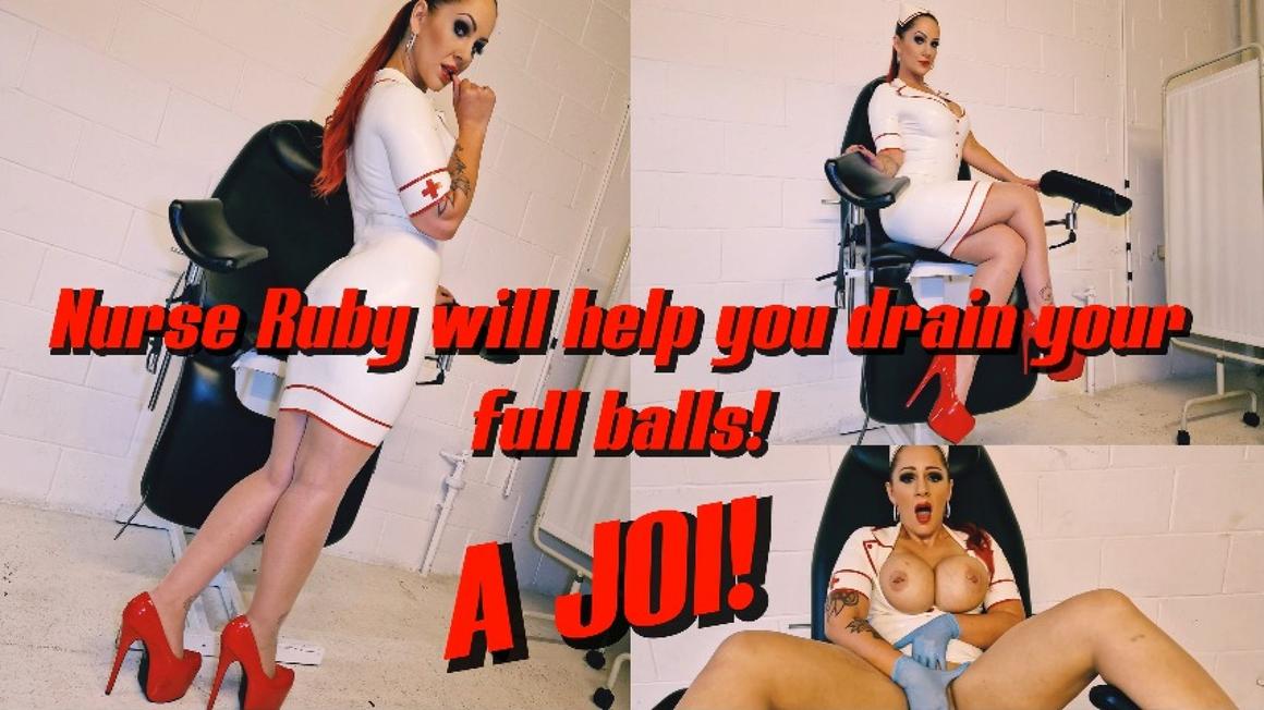 Poster for Ruby_Onyx - Manyvids Star - Nurse Ruby Will Help You Drain Your Full Balls! Joi - Latex, Pussyplay, Joi