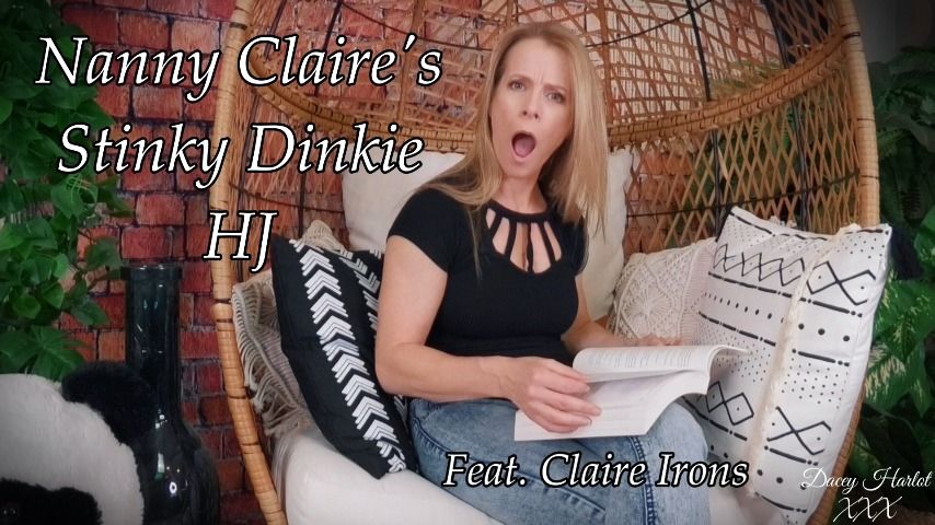 Poster for Nanny Claire'S Stinky Dinkie Hj - May 08, 2022 - Theharlothouse - Manyvids Girl - Adult Babies, Toilet Fetish, Diaper (Взрослые Младенцы)